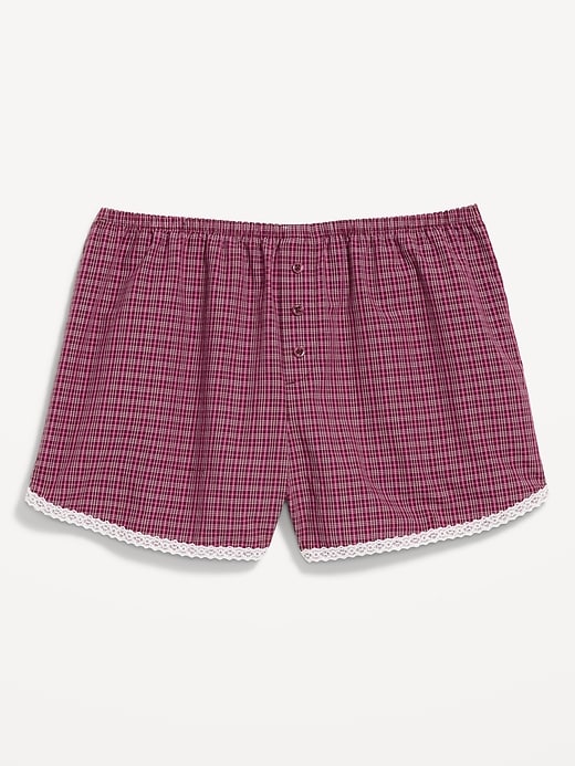 Image number 4 showing, Classic Poplin Boxer Pajama Shorts