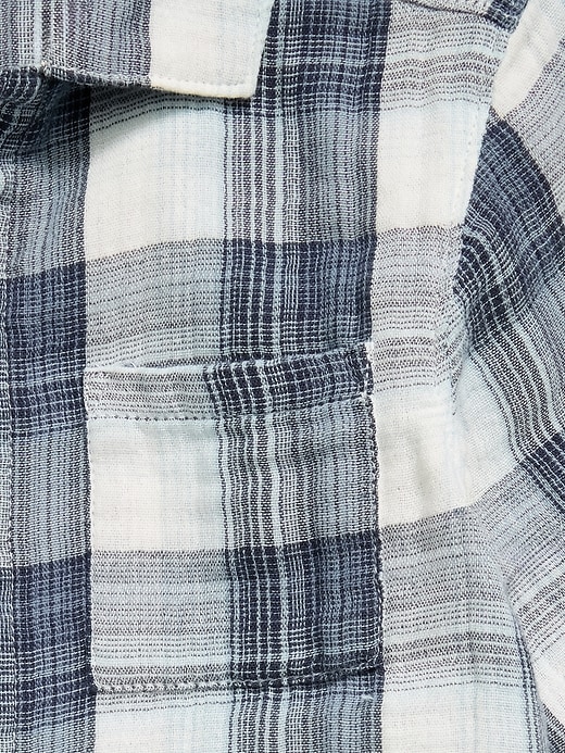 L'image numéro 2 présente Chemise en coton à double tissage à manches courtes pour tout-petit