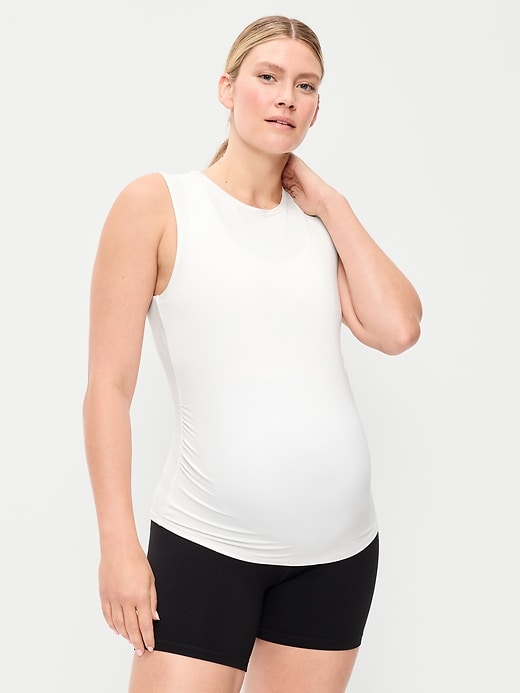 Image number 1 showing, Maternity StudioSmooth Fitted Jersey Tank Top
