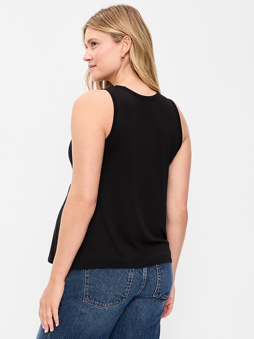 Image number 2 showing, Maternity High-Neck Relaxed Tank Top