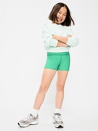 Image number 3 showing, PowerSoft High-Waisted Shorts for Girls