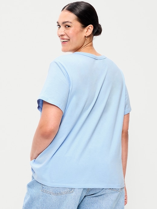 L'image numéro 8 présente T-shirt passe-partout ras du cou à imprimé