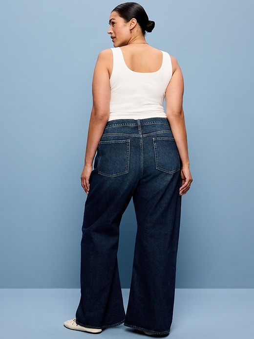 Image number 9 showing, Mid-Rise Twisted-Seam Flare Jeans