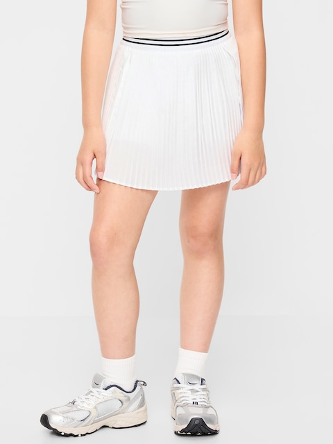 High-Waisted Micro-Pleated Skort for Girls