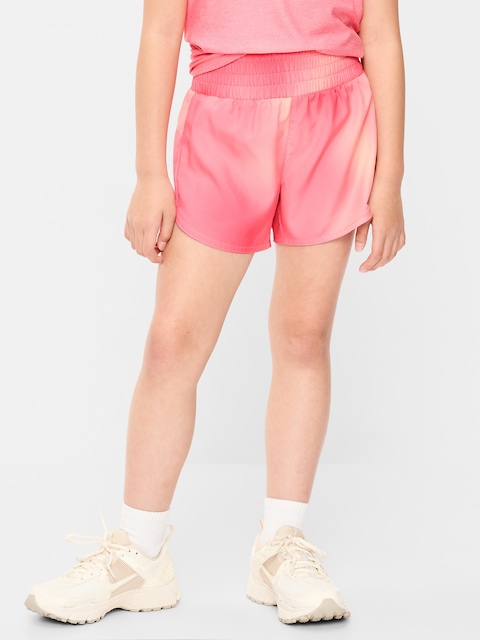 High-Waisted Dolphin-Hem Run Shorts for Girls