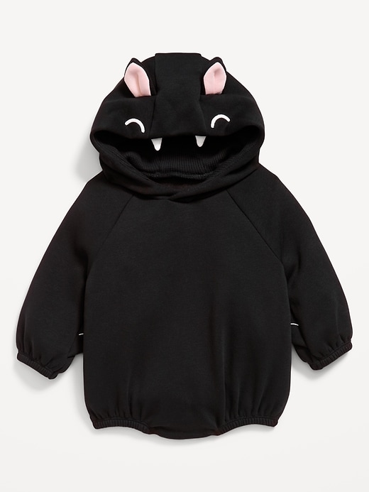 Image number 2 showing, Hooded Critter Fleece One-Piece Romper for Baby