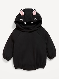 Image number 2 showing, Hooded Critter Fleece One-Piece Romper for Baby