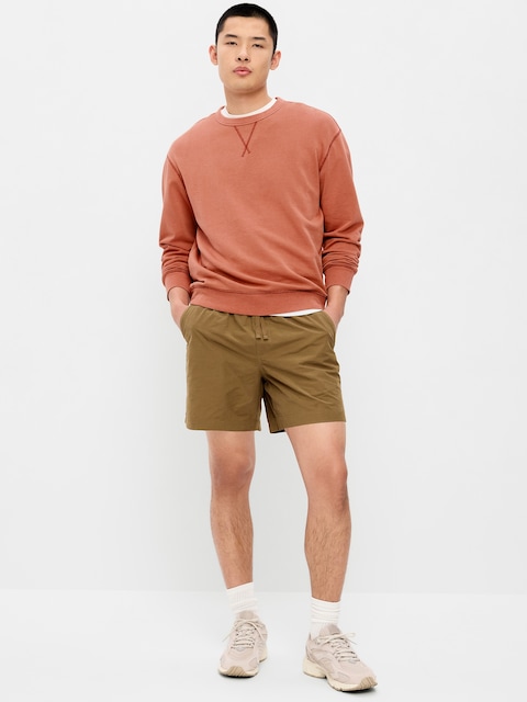 Solid Jogger Shorts -- 5-inch inseam