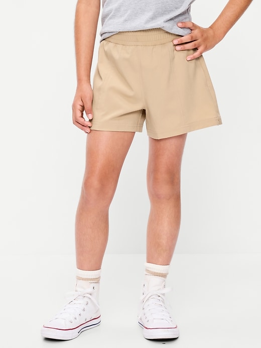 Image number 1 showing, High-Waisted StretchTech Performance Shorts for Girls