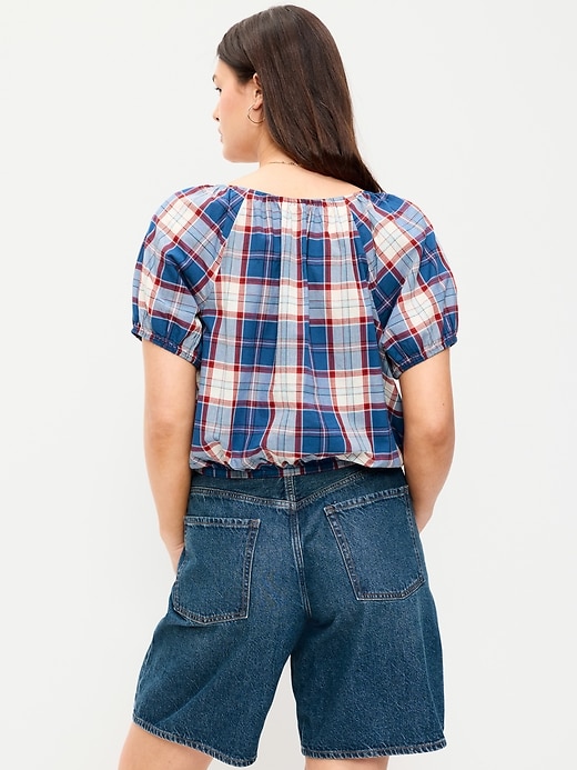 Image number 6 showing, Short-Sleeve Bubble Top