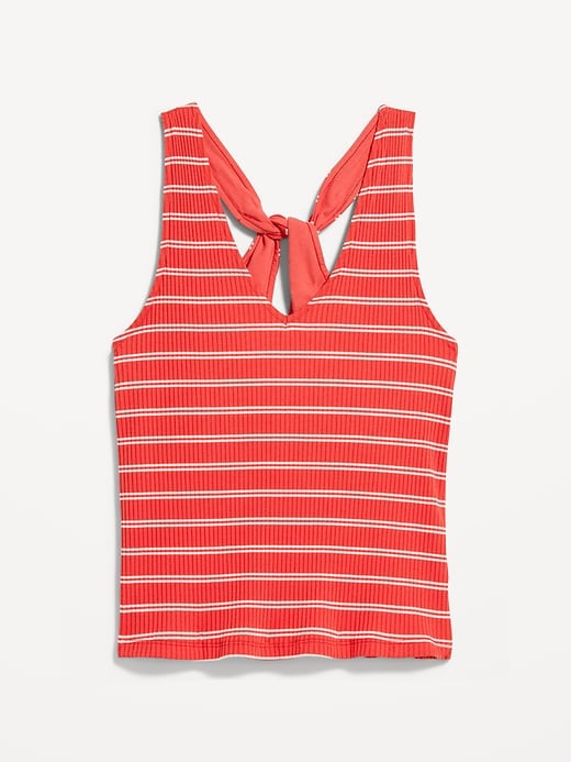 Image number 6 showing, Sleeveless Ribbed Loop-Back Tank Top