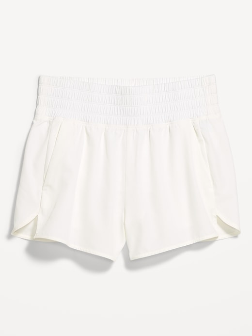 L'image numéro 8 présente Short de course froissé à taille très haute, entrejambe de 7,5 cm