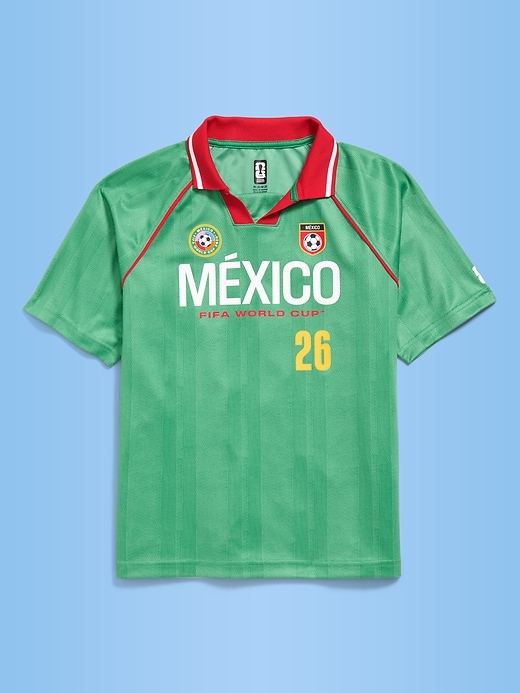 L'image numéro 2 présente T-shirt en jersey à col Coupe du monde de la FIFA 26™, Mexique pour enfant