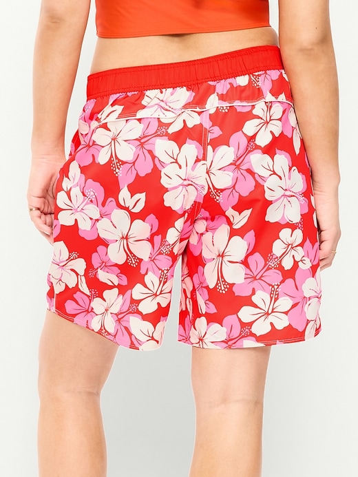 Image number 6 showing, Mid-Rise Loose Swim Board Shorts
