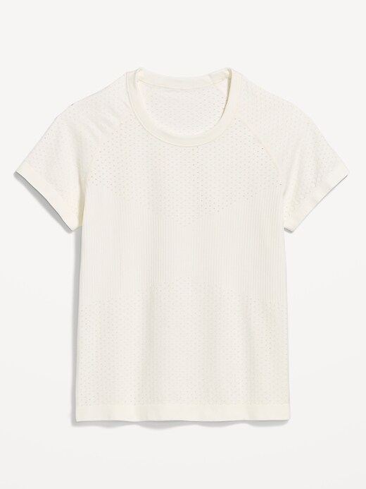 Image number 7 showing, Seamless Textured Cropped T-Shirt