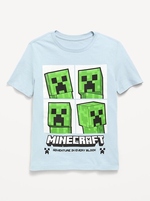 Image number 1 showing, Minecraft™ Gender-Neutral Graphic T-Shirt for Kids
