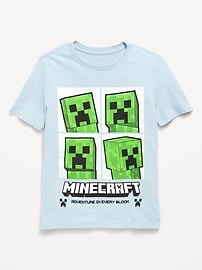 Image number 1 showing, Minecraft™ Gender-Neutral Graphic T-Shirt for Kids