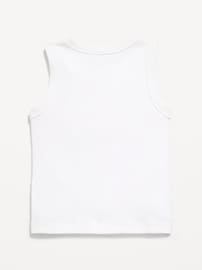 Image number 3 showing, Fitted Sleeveless Ribbed Button-Front Top for Girls