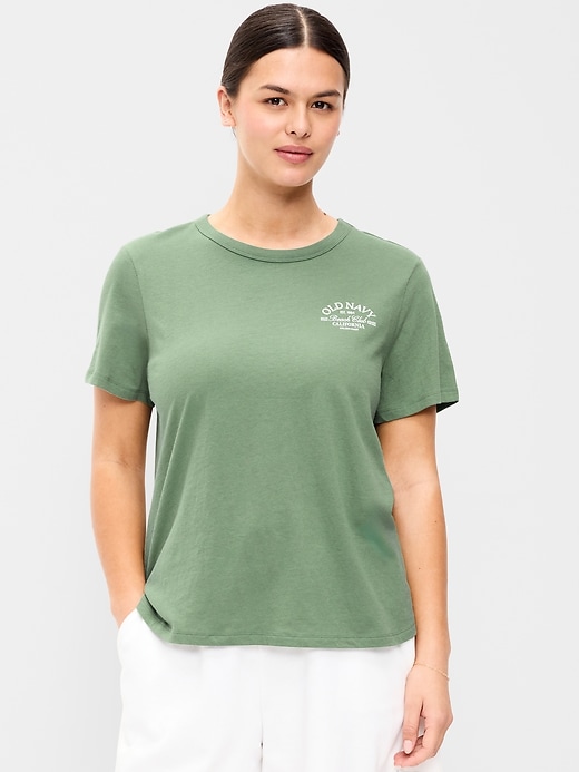 L'image numéro 6 présente T-shirt passe-partout ras du cou à logo imprimé