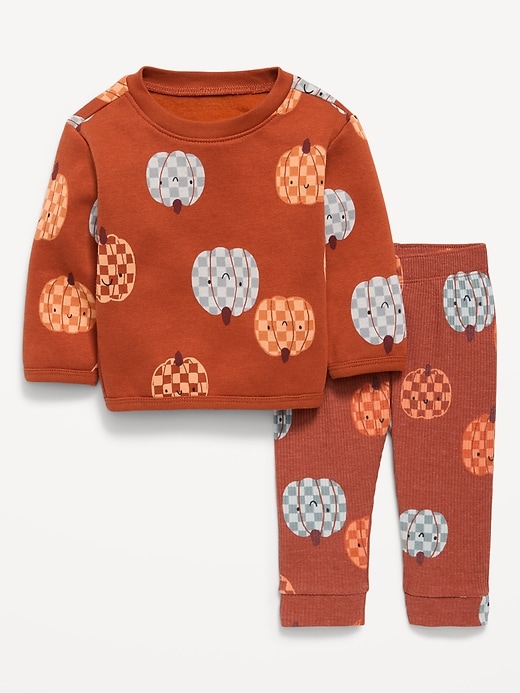 Image number 1 showing, Printed Sweatshirt and Sweatpants Set for Baby