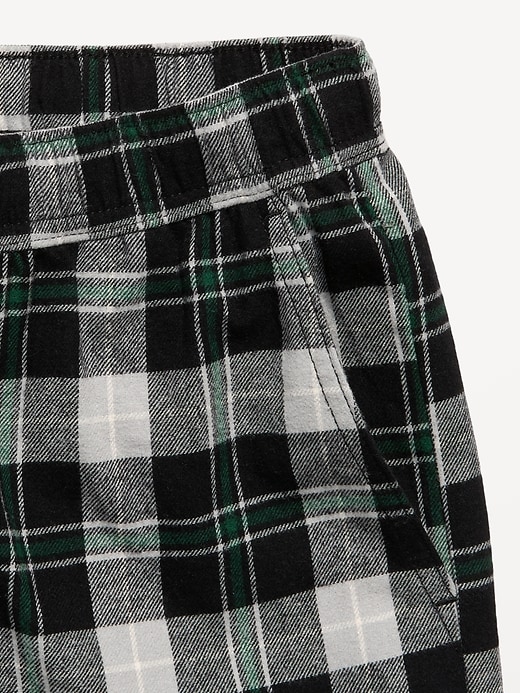 L'image numéro 5 présente Pantalon à taille extensible en flanelle à carreaux pour garçon