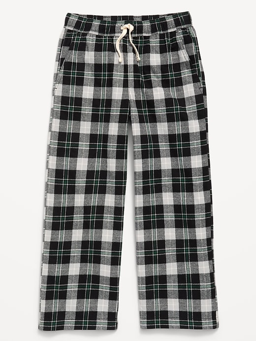L'image numéro 4 présente Pantalon à taille extensible en flanelle à carreaux pour garçon