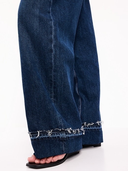 Image number 5 showing, Low-Rise Baggy Wide-Leg Jeans
