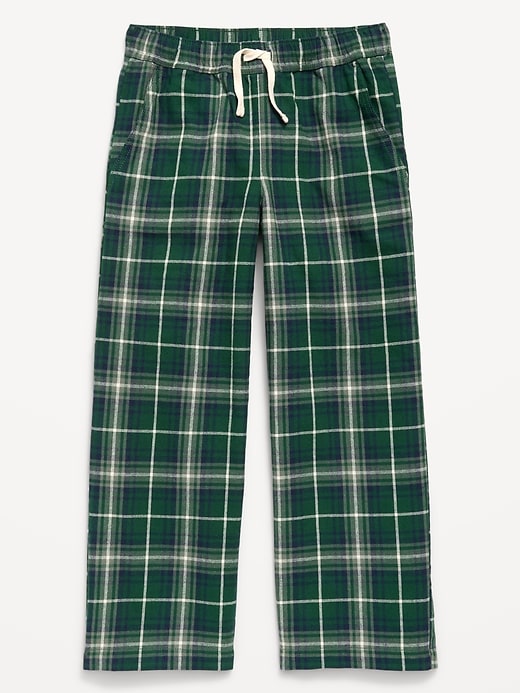 L'image numéro 4 présente Pantalon à taille extensible en flanelle à carreaux pour garçon