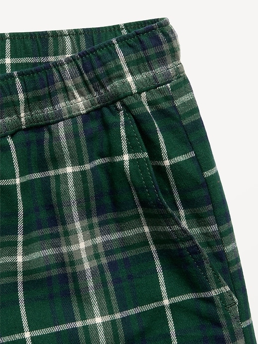 L'image numéro 5 présente Pantalon à taille extensible en flanelle à carreaux pour garçon