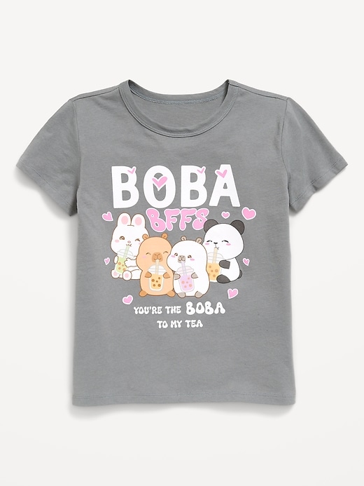 L'image numéro 1 présente T-shirt à imprimé de CapyFun™ pour fille