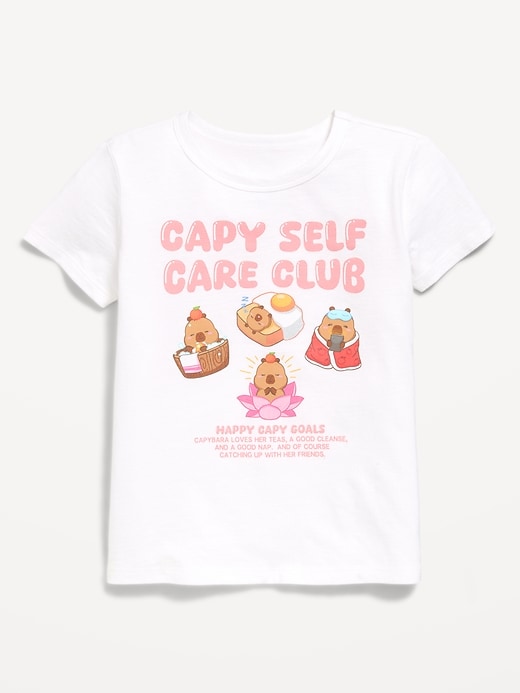 L'image numéro 1 présente T-shirt à imprimé de CapyFun™ pour fille