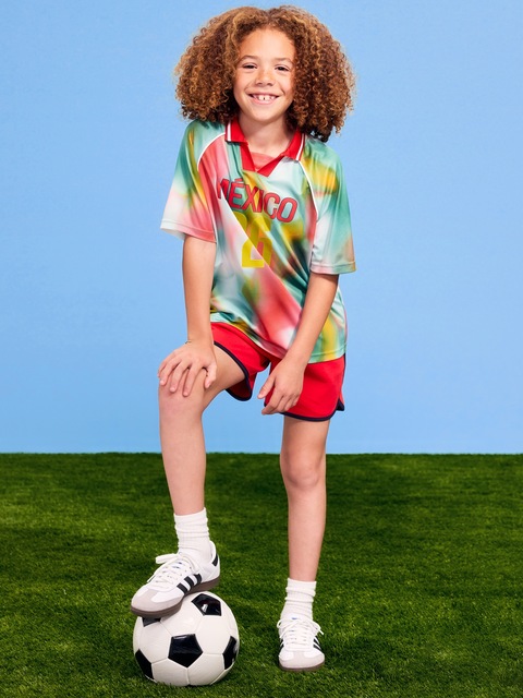 FIFA World Cup 26™ Mexico Lifestyle Collared Jersey T-Shirt for Kids - Mexico Tie
