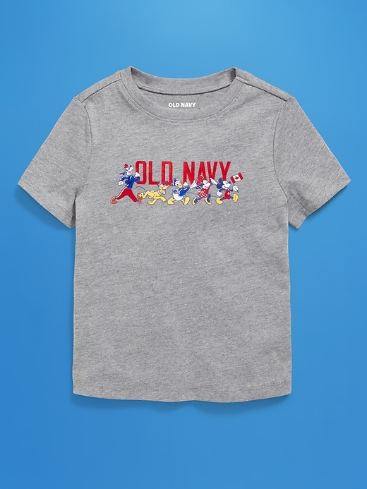 L'image numéro 3 présente T-shirt à imprimé de drapeau et logo unisexe Old Navy x Disney © pour tout-petit