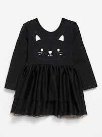 Image number 1 showing, Long-Sleeve Halloween Tutu Dress for Toddler Girls