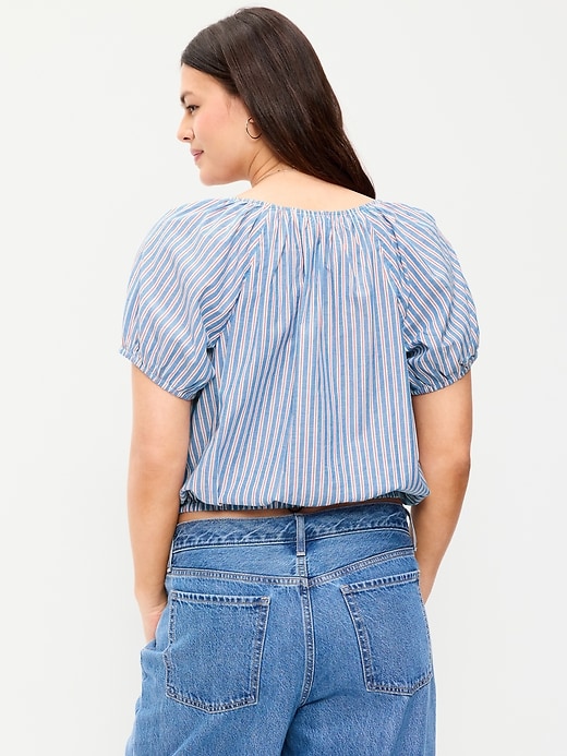 Image number 6 showing, Short-Sleeve Bubble Top