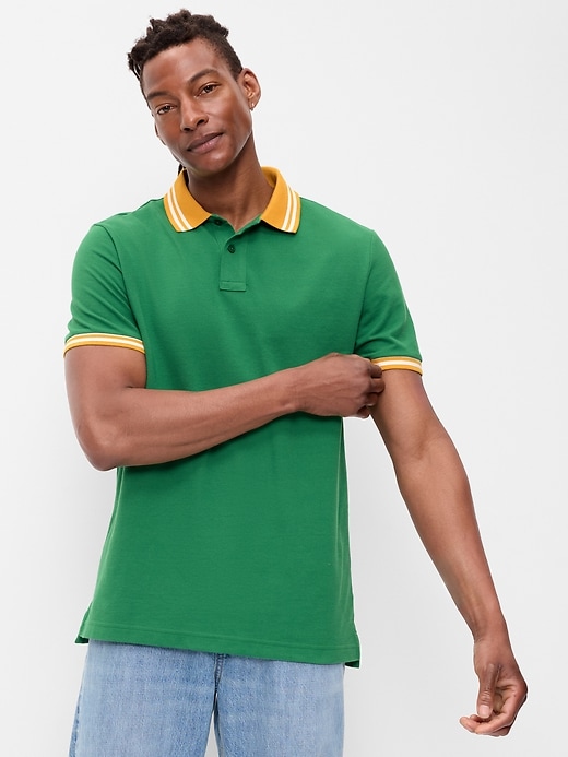 Image number 1 showing, Classic Fit Pique Polo