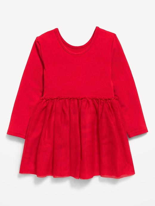 Image number 3 showing, Long-Sleeve Holiday Tutu Dress for Toddler Girls