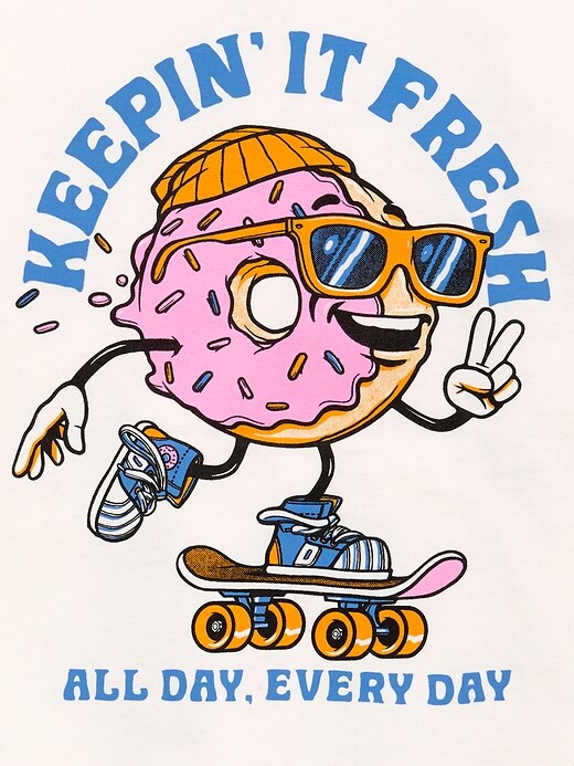 Image number 2 showing, Oversized Short-Sleeve Graphic T-Shirt for Boys