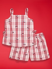 Image number 3 showing, Old Navy x Disney Minnie Mouse Sleeveless Plaid Top & Shorts Set for Toddler Girls