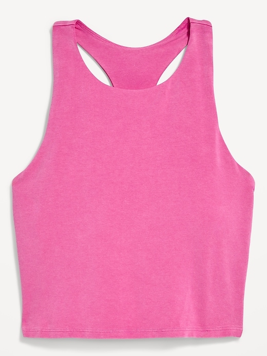 Image number 4 showing, Medium Support PowerSoft High-Neck Racerback Sports Bra