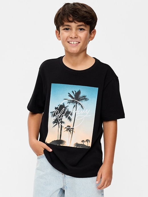 Image number 1 showing, Short-Sleeve Logo-Graphic T-Shirt for Boys