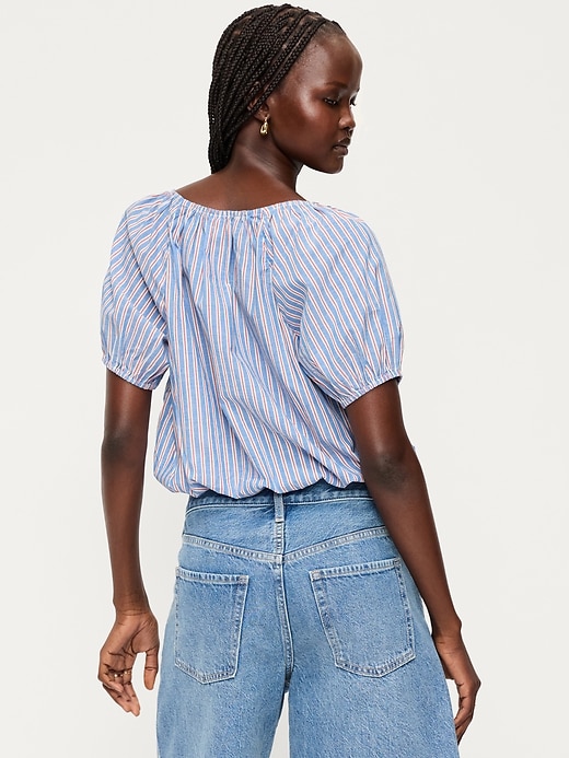 Image number 2 showing, Short-Sleeve Bubble Top