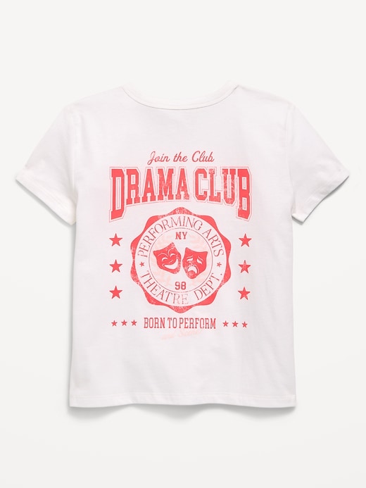 Image number 2 showing, Short-Sleeve Graphic T-Shirt for Girls