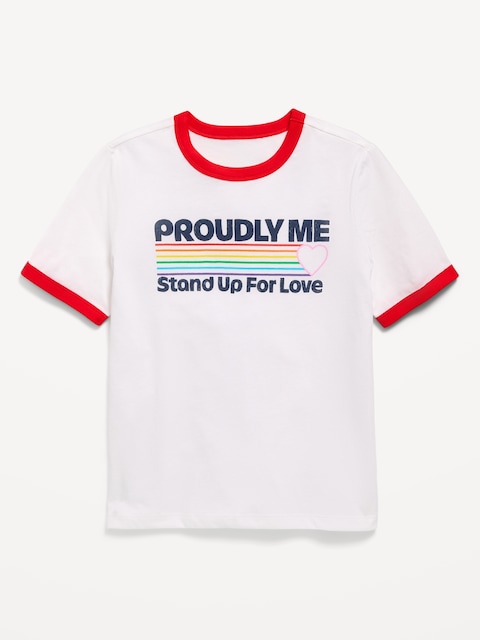 Short-Sleeve Pride Graphic T-Shirt for Boys