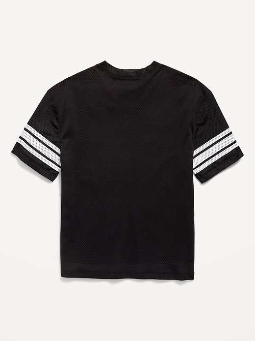 L'image numéro 2 présente T-shirt de football surdimensionné en maille à imprimé pour garçon