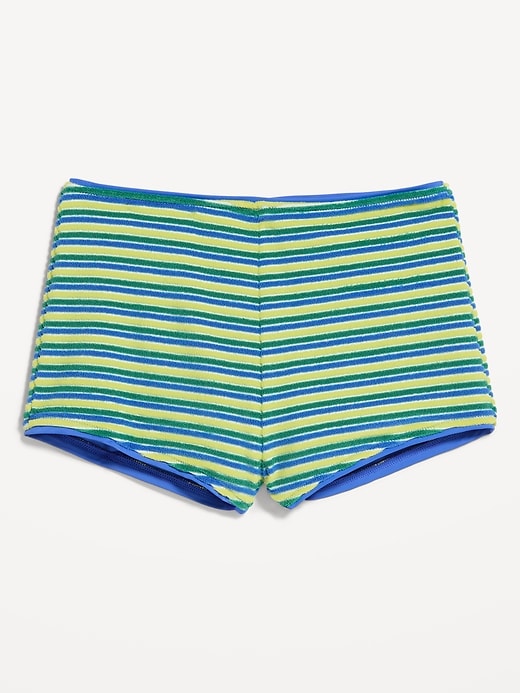 L'image numéro 1 présente Short court de maillot de bain rétro à taille haute