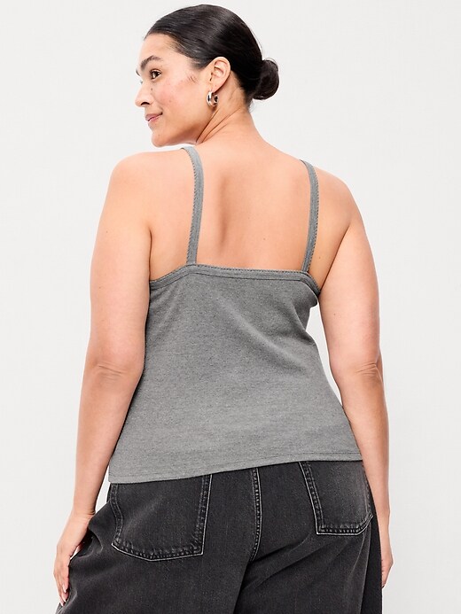 Image number 7 showing, Button-Front Cami Tank Top