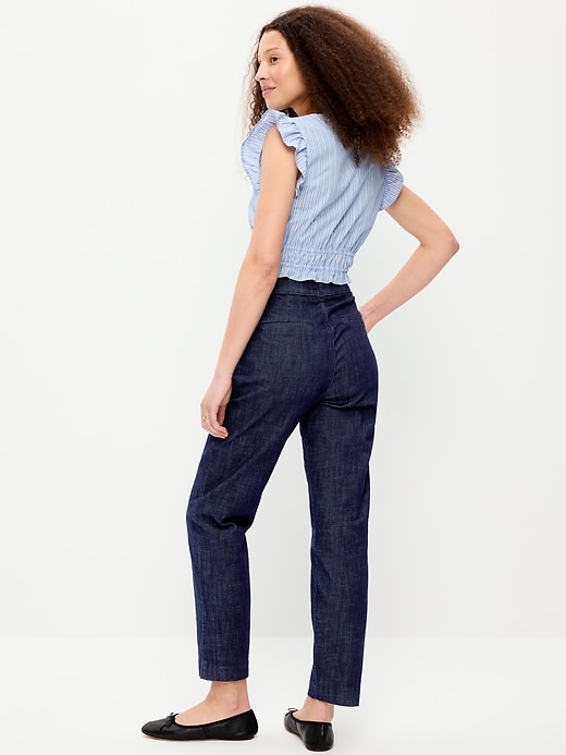 Image number 3 showing, High-Waisted Pixie Straight Pants