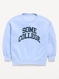 Image number 1 showing, Oversized Graphic Tunic Sweatshirt for Girls