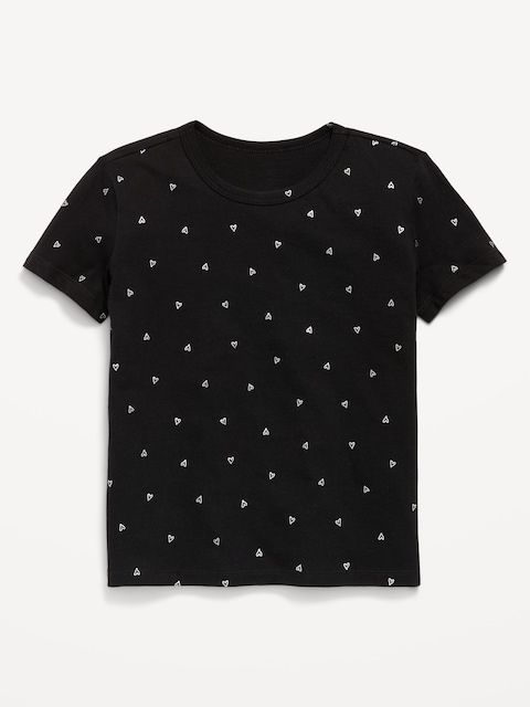 Softest Printed Short-Sleeve T-Shirt for Girls